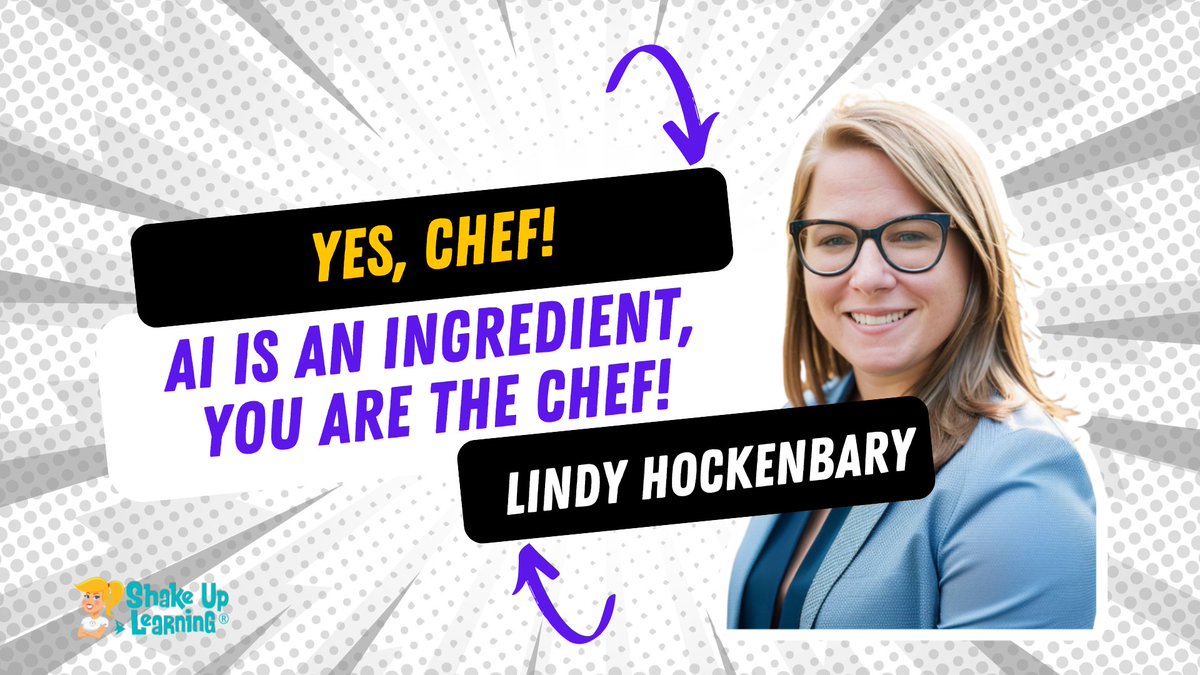 🧑🏼‍🍳 CHOPPED! 
AI is an Ingredient, YOU are the Chef 
FREE PD with @LindyHockenbary!
shakeuplearning.com/blog/ai-is-an-… #edtech #edchat #aiineducation #aiinedu #teacherlife #teacherpd #TCEA #ISTE #FETC #googleedu