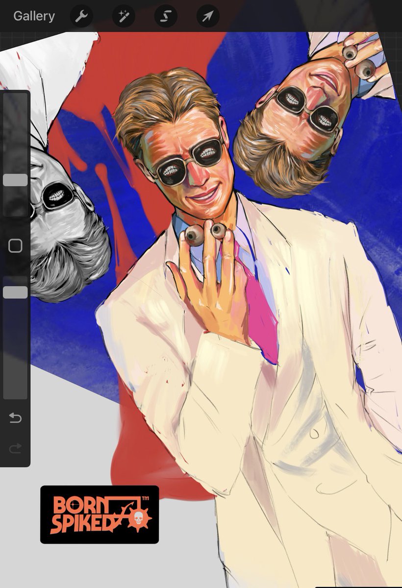 bornspiked's tweet image. i love my glorious bi king (wip) #TheSandman