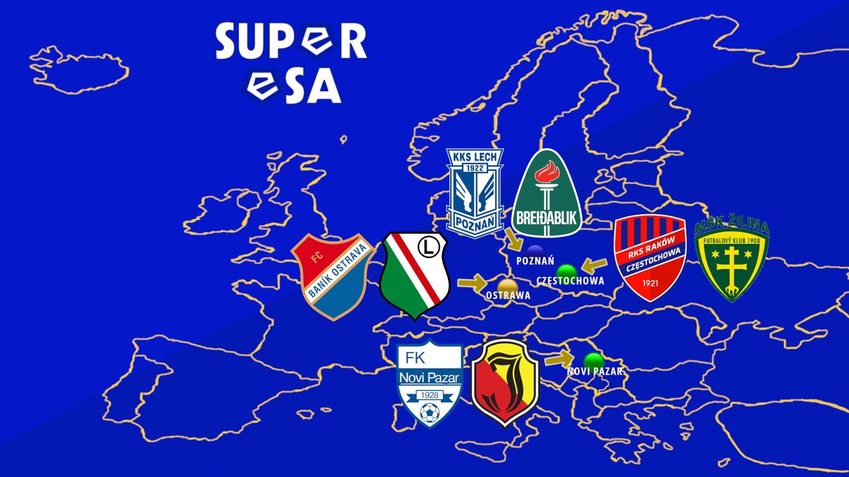 SuperESApodcast's tweet photo. Niemal perfekcyjny tydzień w pucharach za nami! Lech rozbił Breidablik, Raków i Jagiellonia są mały kroczek bliżej #UECL, a Legia urwała cenny remis w Ostrawie. O tych meczach porozmawiali @Wawrzyn_7 @ZwyczajnyKibic @radek_laudanski @Kamczan1 i @Jvnek01 https://t.co/TMiGEs55nb