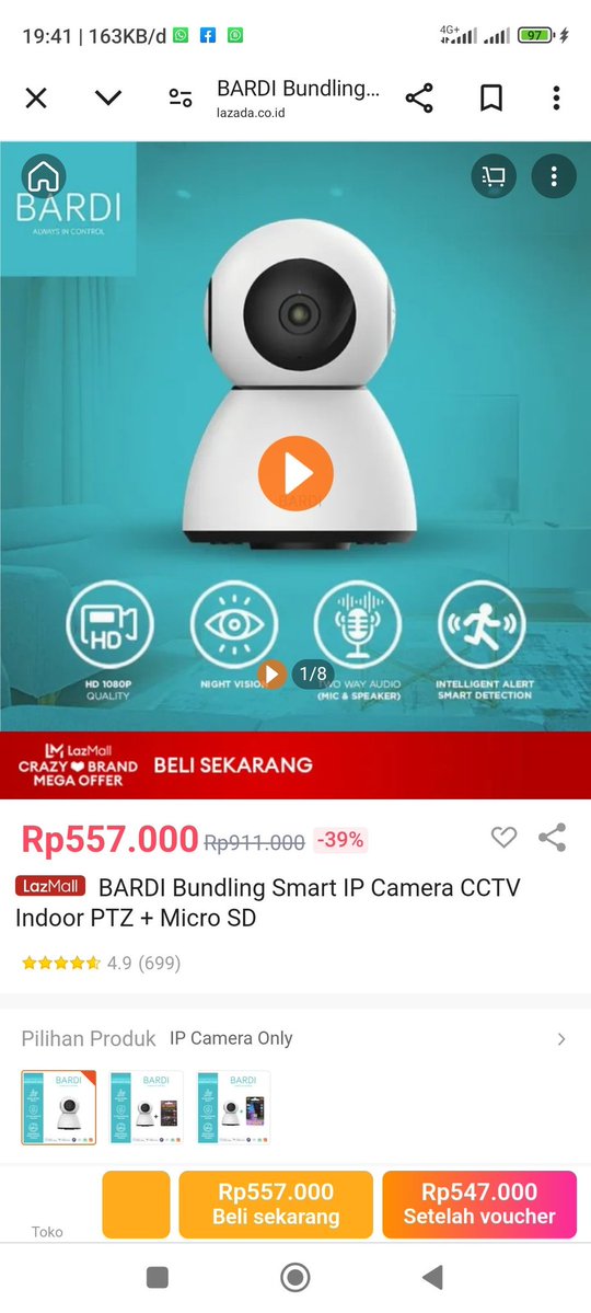 belanja paling hemat ya cuma di Lazada bcs lagi ada Pesta Gajian Diskon Besar. buruan cek guys ada banyak Voucher Bonus s.d 500rb dan Crazy Brand Mega Offer Diskon s.d 80%