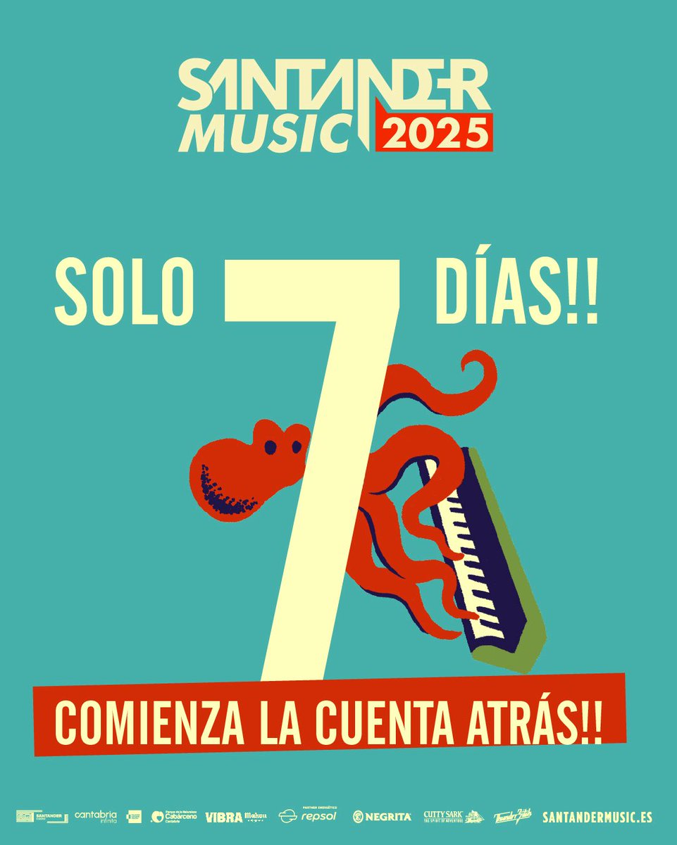 Santander Music (@santandermusic) on Twitter photo ¡Una semanita! 🙌
En 7 días estamos bailando en la Península de la Magdalena como si no hubiera un mañana 💃🌊
Santander Music 2025 arranca en nada.
Y sí, todavía puedes venir 👇🔥
santandermusic.es
#SantanderMusic2025
<a href="/cant_infinita/">Cantabria Infinita</a> <a href="/TurismoSDR/">Turismo Santander</a> <a href="/CLebaniego/">Camino Lebaniego</a> <a href="/SDRCreativa/">Santander Creativa</a> ¡Una semanita! 🙌
En 7 días estamos bailando en la Península de la Magdalena como si no hubiera un mañana 💃🌊
Santander Music 2025 arranca en nada.
Y sí, todavía puedes venir 👇🔥
santandermusic.es
#SantanderMusic2025
<a href="/cant_infinita/">Cantabria Infinita</a> <a href="/TurismoSDR/">Turismo Santander</a> <a href="/CLebaniego/">Camino Lebaniego</a> <a href="/SDRCreativa/">Santander Creativa</a>