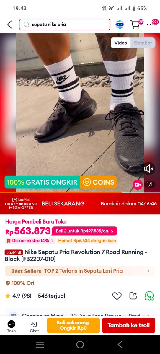 powvetic's tweet image. Pesta Gajian Diskon Besar gak boleh dilewatkan gaes!! crazy brand mega offer diskon s.d 80% gedhe banget nih potongannya 🥳💃
s.lazada.co.id/s.Z1GGW1