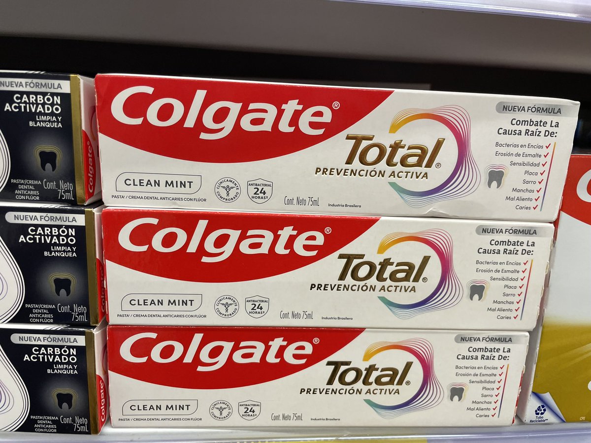 En Ecuador en todos los sitios de consumo
Masivo de sigue vendiendo la pasta dental con el problema. Muchos países ya la sacaron de las perchas. ¿Qué estamos esperando?