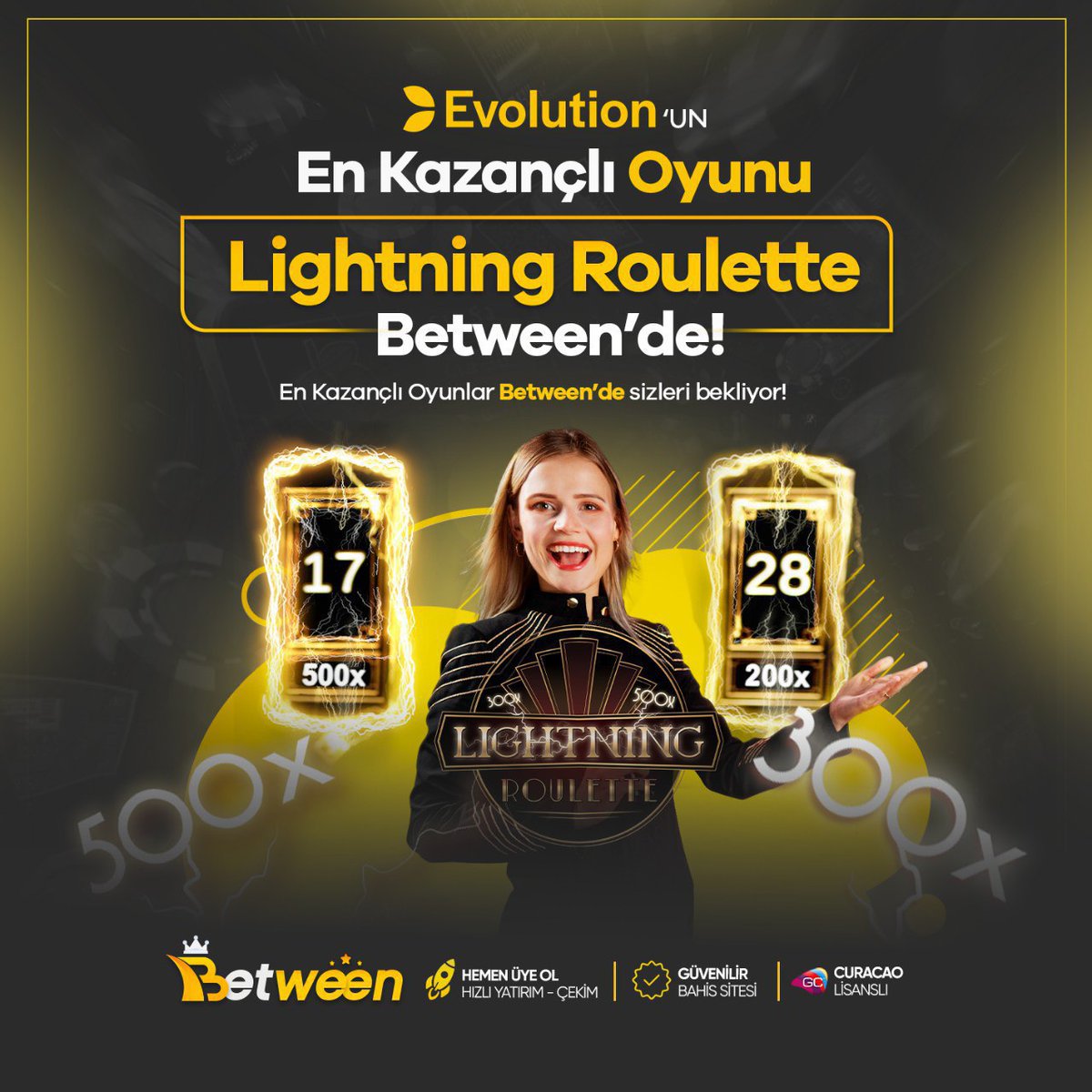 between_TR's tweet photo. 👑 Günün Kazandıran Oyunu  Lightning Roulette 

PRAGMATİC Sağlayıcısının En Kolay Kazandıran Slot Oyunları #Between'de !

 Between Kolay Kazandırır

👍 Sosyal Medya Hesaplarımızı Takip Et Güncel Duyuruları ve Etkinlikleri Kaçırma ! https://t.co/BgF7VY0Ato