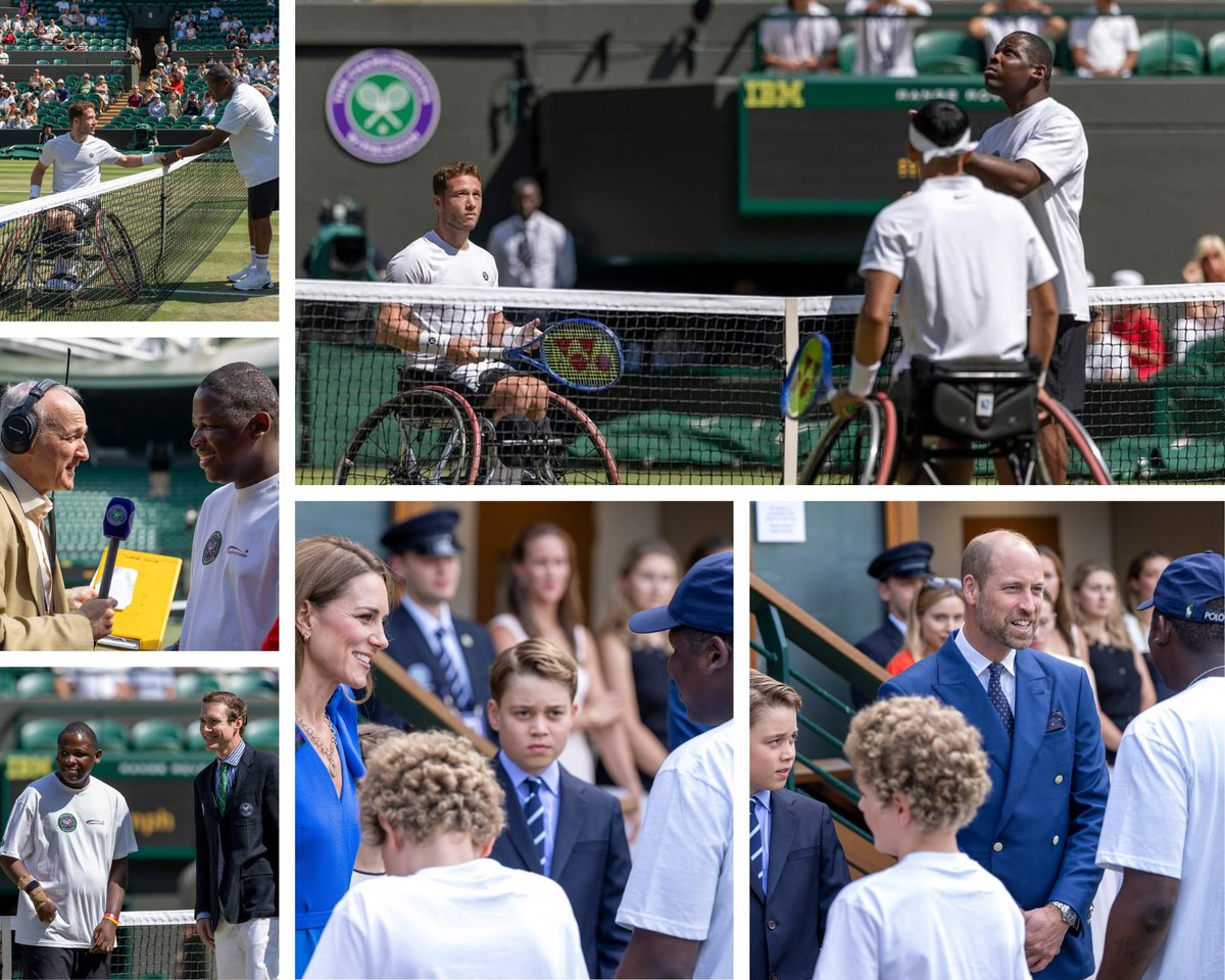 Temi did the coin toss at Wimbledon’s Wheelchair Final 

He did it perfectly. He met royalty. And absolutely owned No.1 Court.

This is what inclusion in action looks like.

Thanks @WimbledonFDN for making it possible 💜