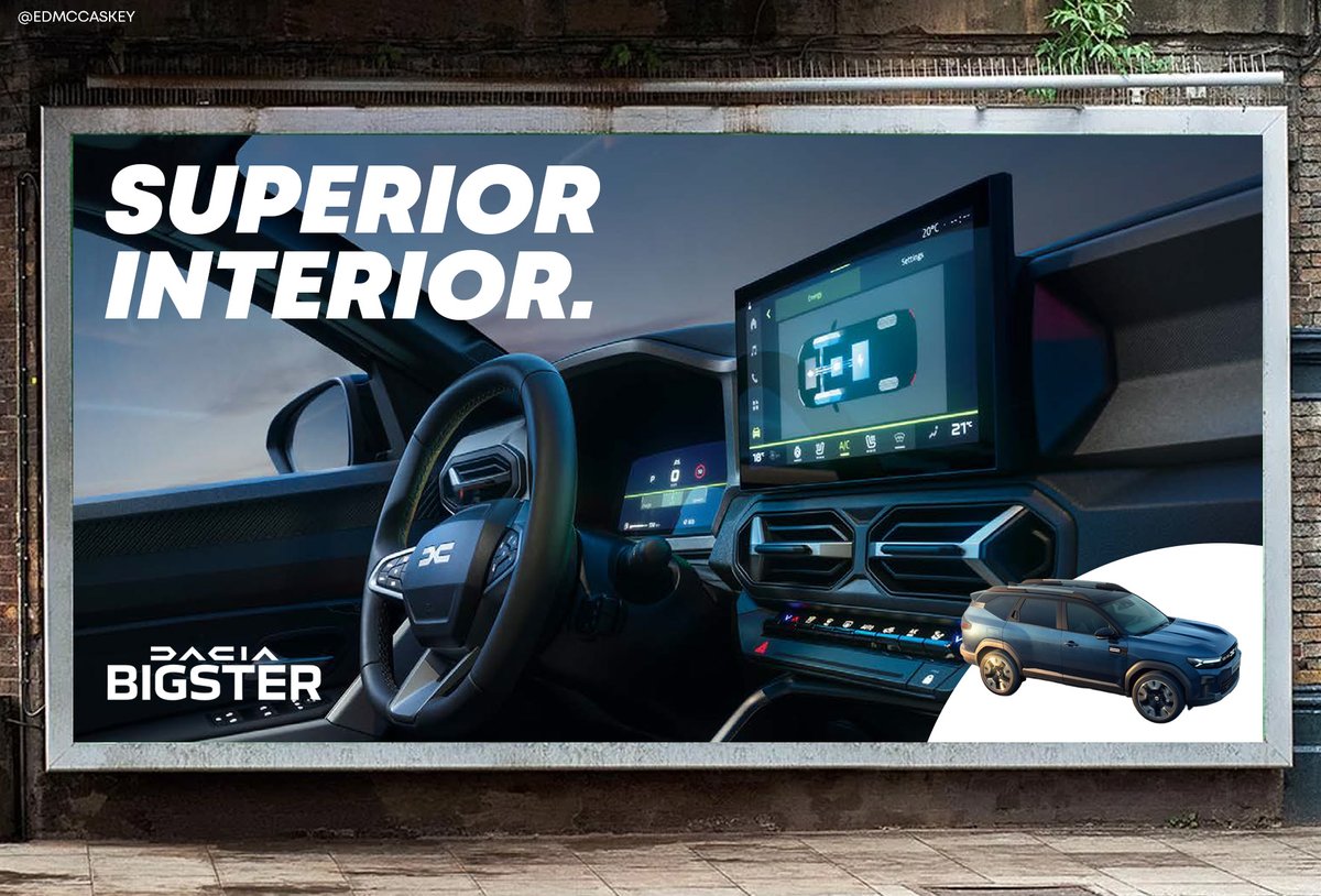 Entry 6 - Create posters to promote #TheBigster, the latest and biggest SUV from
@DaciaUK
<a href="/OneMinuteBriefs/">One Minute Briefs ⏱️</a>