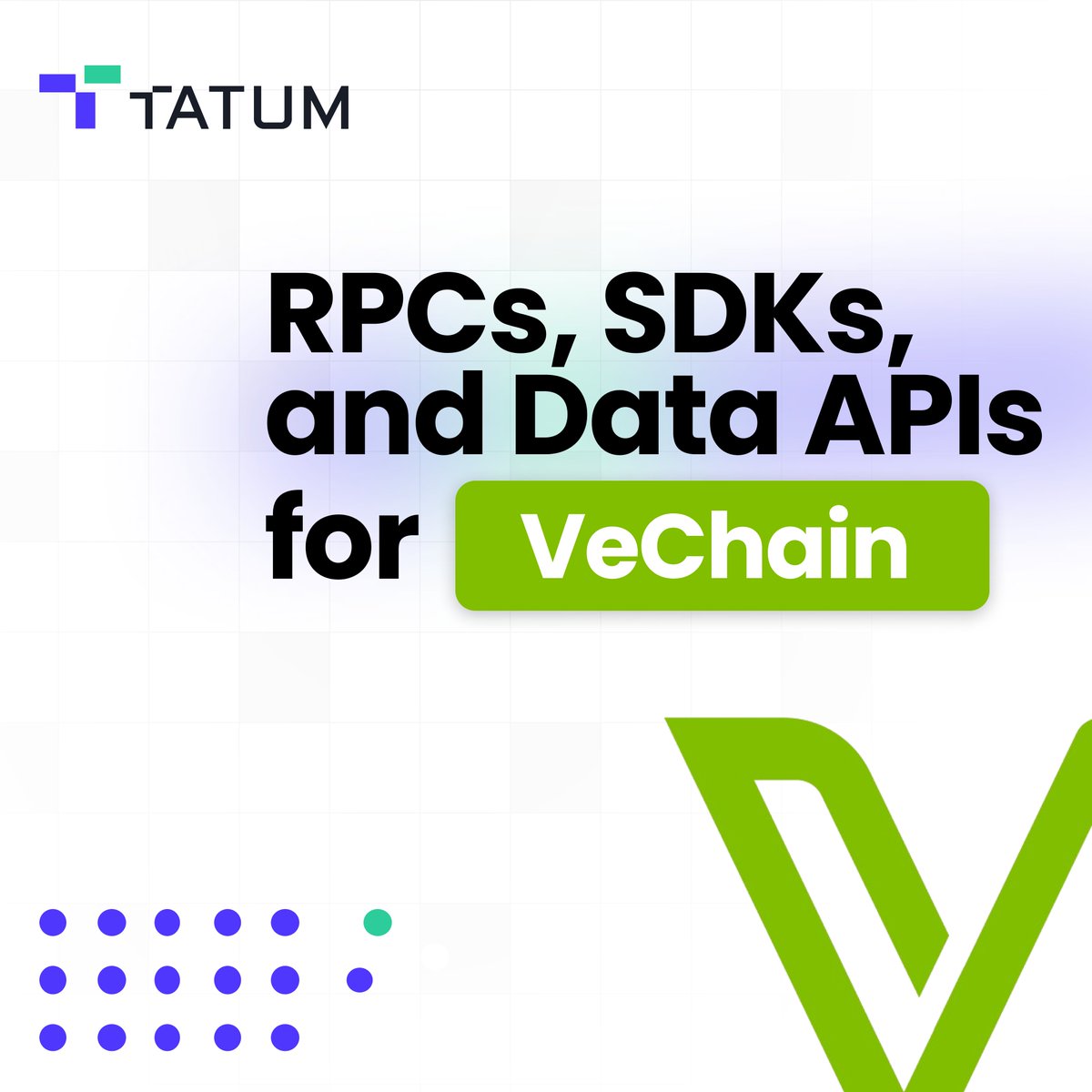 tatum_io's tweet image. .@vechainofficial is built for enterprise, from supply chains to sustainability.
And we give you everything to build on it.

🧠 Query blockchain data
💸 Manage #VET + VTHO transactions
📦 Power enterprise-grade dApps

Mainnet + testnet supported via our #RPC Gateway &amp;amp; Data API