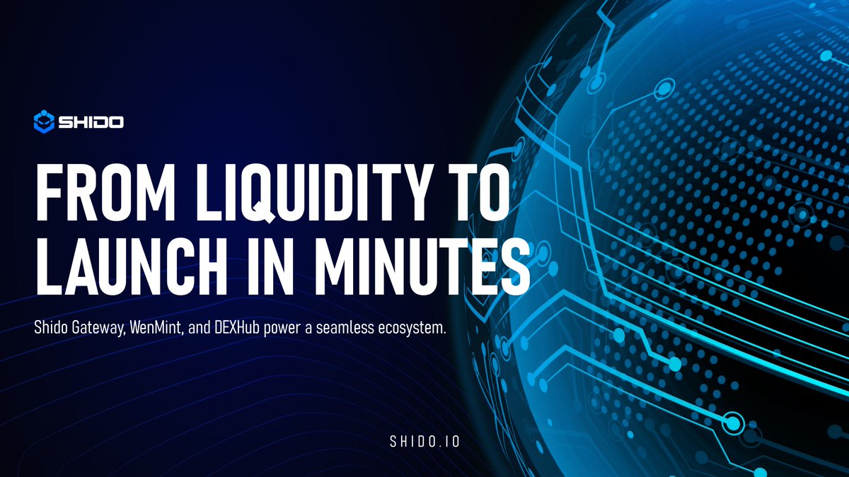 ShidoGlobal's tweet image. Shido Gateway brings liquidity in.
WenMint makes token creation trivial.
DEXHub makes discovery reliable.
BUIDLing together 💪🏼