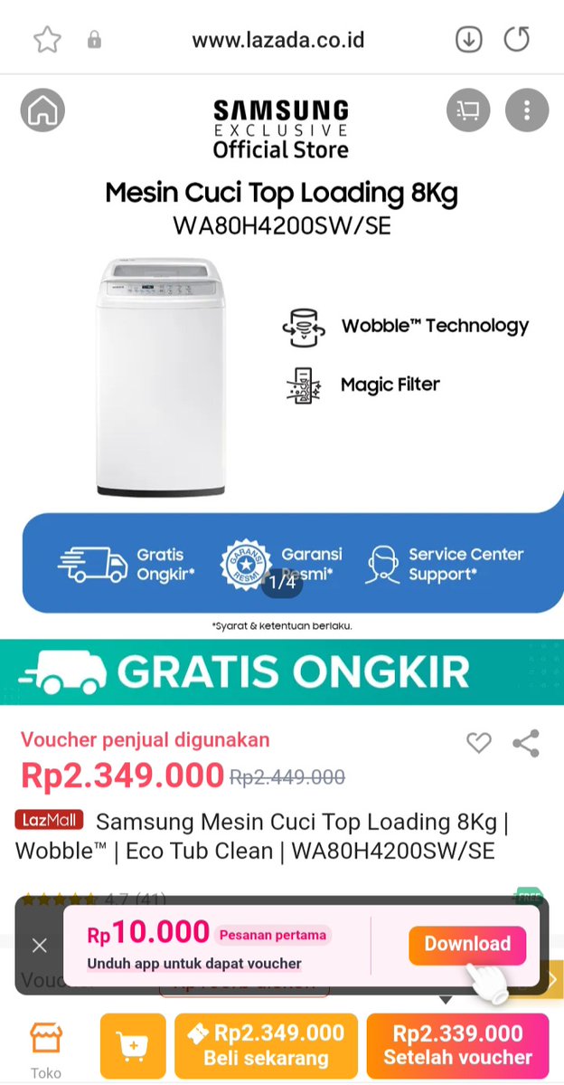 Mau tahu belanja paling hemat ya di lazada pesta gajian apalagi Pesta Gajian Diskon Besar  juga ada  crazy brand mega offer diskon s.d 80% serta voucher bonus s.d 500rb untung banget

lazada.co.id/products/pdp-i…