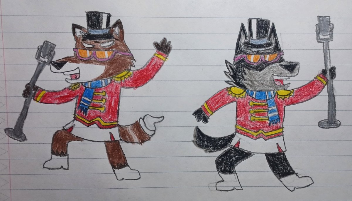 Kenshi_Kitsune's tweet photo. Here's a comparison of my super hot cocoa fox and my super shadow wolf.
One is from the game, and the other is hand drawn. Although, they both look cool! #fox #wolf #superfox #superwolf #superanimalroyale https://t.co/k1ZexJZUyM