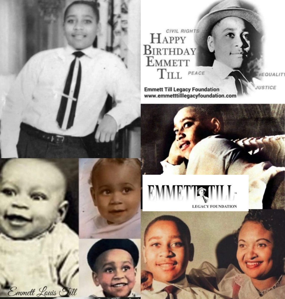 Pause for a moment of silence at noon. 🙏🏽🕊
Say Emmett Louis Till's name, and the names of those whose lives have been stolen by violence, racism and hatred.
We will honor our promise to #MamieTillMobley, and keep his memory alive! His death will not be in vain. 🖤
#EmmettTill