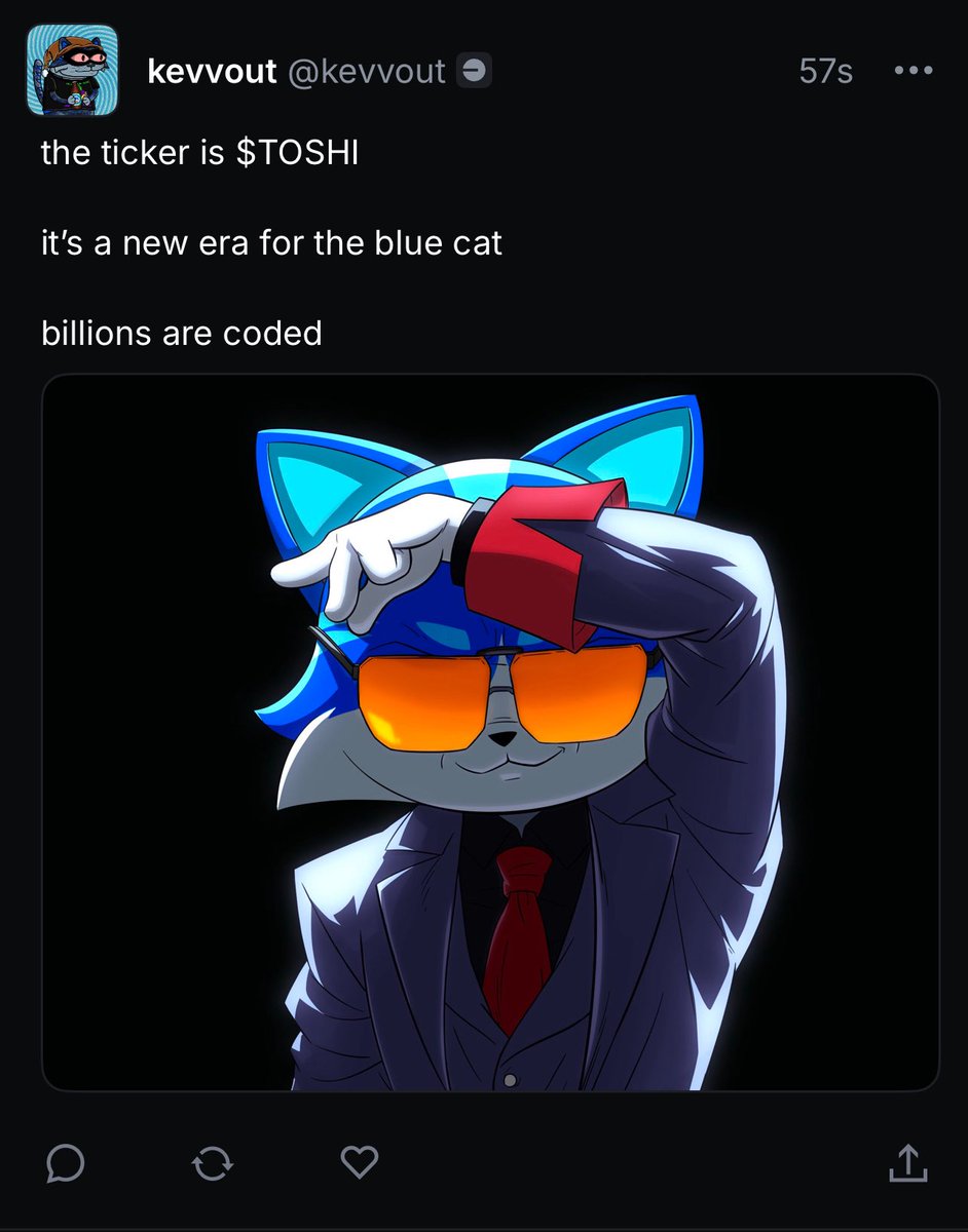 kevvout1's tweet image. bullish on the blue cat
now on the new @base app
follow me there -> kevvout.base.eth
the ticker is $TOSHI