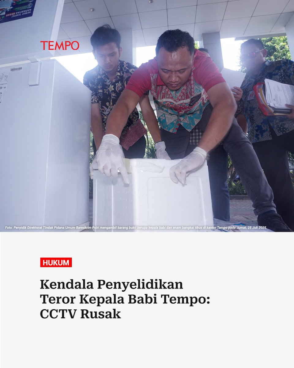 tempodotco's tweet image. #terorkepalababi #kamibersamatempo #BersamaBerani
