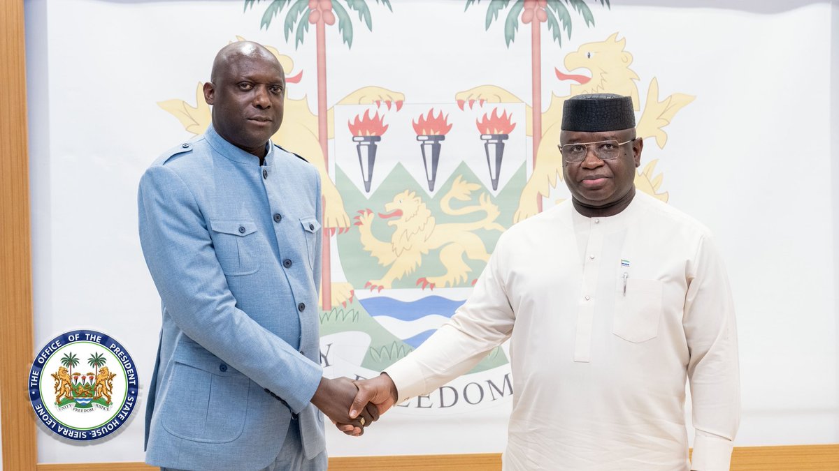 julius_maadabio's tweet image. The Deputy Minister of Communication, Technology, and Innovation, Paul Hinga Tucker, along with the Deputy Minister of Internal Affairs, David Fortune, have officially taken their oaths of office.
I look forward to supporting you both as you leverage your experience to advance…