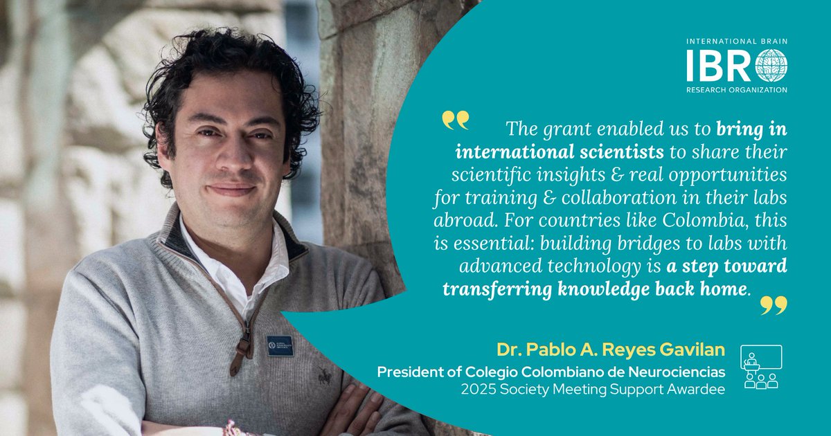 IBROorg's tweet image. In 2025, thanks to Society Meeting Support #grants, IBRO joined forces with @MnSociety and @ColneColombia to boost the impact of their local meetings 🤝
Read the stories here: ibro.org/news/?keywords…
🕒 Applications for the 2026 grants close on 31 Jul - don’t miss your chance!
