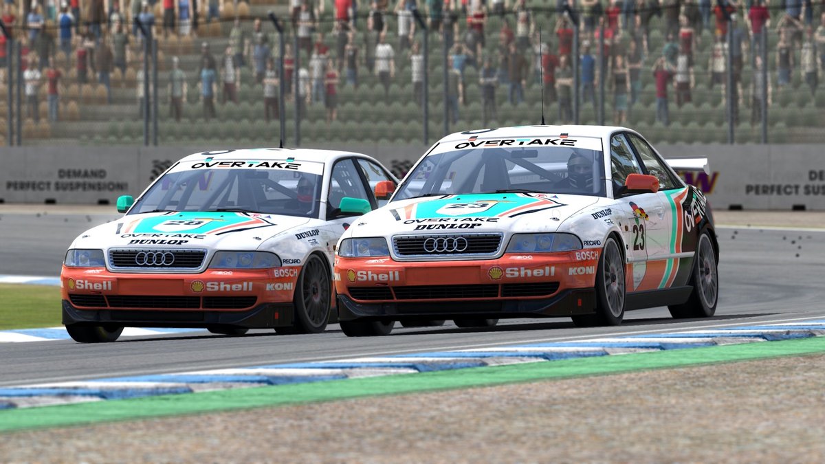 OverTake_gg's tweet image. 🏆 Round 1 of the @raceroom Super Touring Championship saw two winners from three races, a bit of time travel at Hockenheim, and plenty of exciting touring car racing!
📰 Check out the results and the preliminary overall standings of round 1: overtake.gg/news/raceroom-…