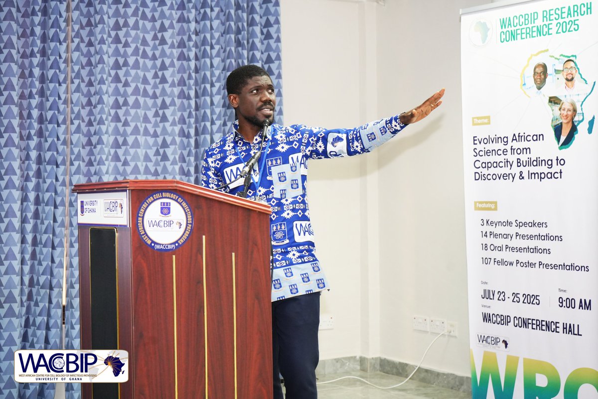 WACCBIP_UG's tweet image. Chaired by Dr. Christele Tchopba and Dr. Abiola Isawumi, is a plenary featuring Dr. James Aboagye presenting new insights on HIV persistence in the context of latent TB.
Drawing on data from Ghana, he showed that although HIV-only and HIV/TB co-infected individuals had similar…