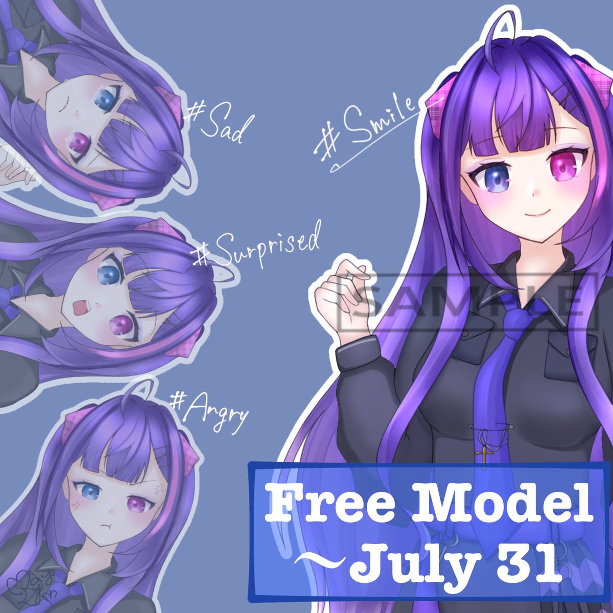 may_lynn_jp's tweet image. #拡散希望
立ち絵無償配布/Free PNGtuber Model Giveaway
当選者2名、性別不問/2 Winners,All genders welcome
納期:1〜2ヶ月/Delivery:1–2 months
締切:7月31日/ Deadline:July31
応募方法 / How to Apply
リプ欄のテンプレートでリプライ/Use the template below and reply
⬇️Check ALT