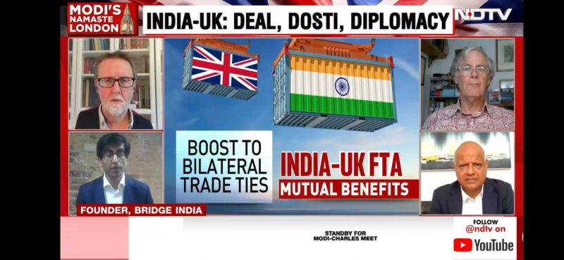 Providing comments  on the FTA after the signature and why the deal is important in the context of anti-globalisation measures from the Trump administration was <a href="/PratikEPG/">Pratik Dattani</a> on <a href="/ndtv/">NDTV</a> yesterday.