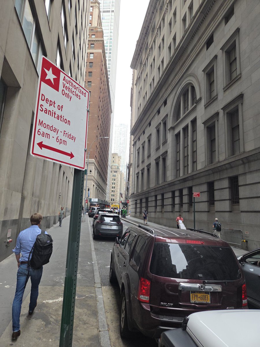 placardabuse's tweet image. This @NYCSanitation placard is not valid for on-street use.
That fact is prominently written right across the top of the placard.
That's why the #PlacardPerp hid that part.
You can still read "OFF-STREET PARKING ID" in a second location, though.
#PlacardCorruption
