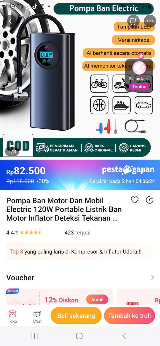 Pesta Gajian Diskon Besar , saatnya belanja dengan diskon besar! Ada voucher bonus s.d 500rb dan crazy brand mega offer diskon s.d 80%! jangan  sampai ketinggalan, cek sekarang dan belanja hemat! s.lazada.co.id/s.Z1GuJT