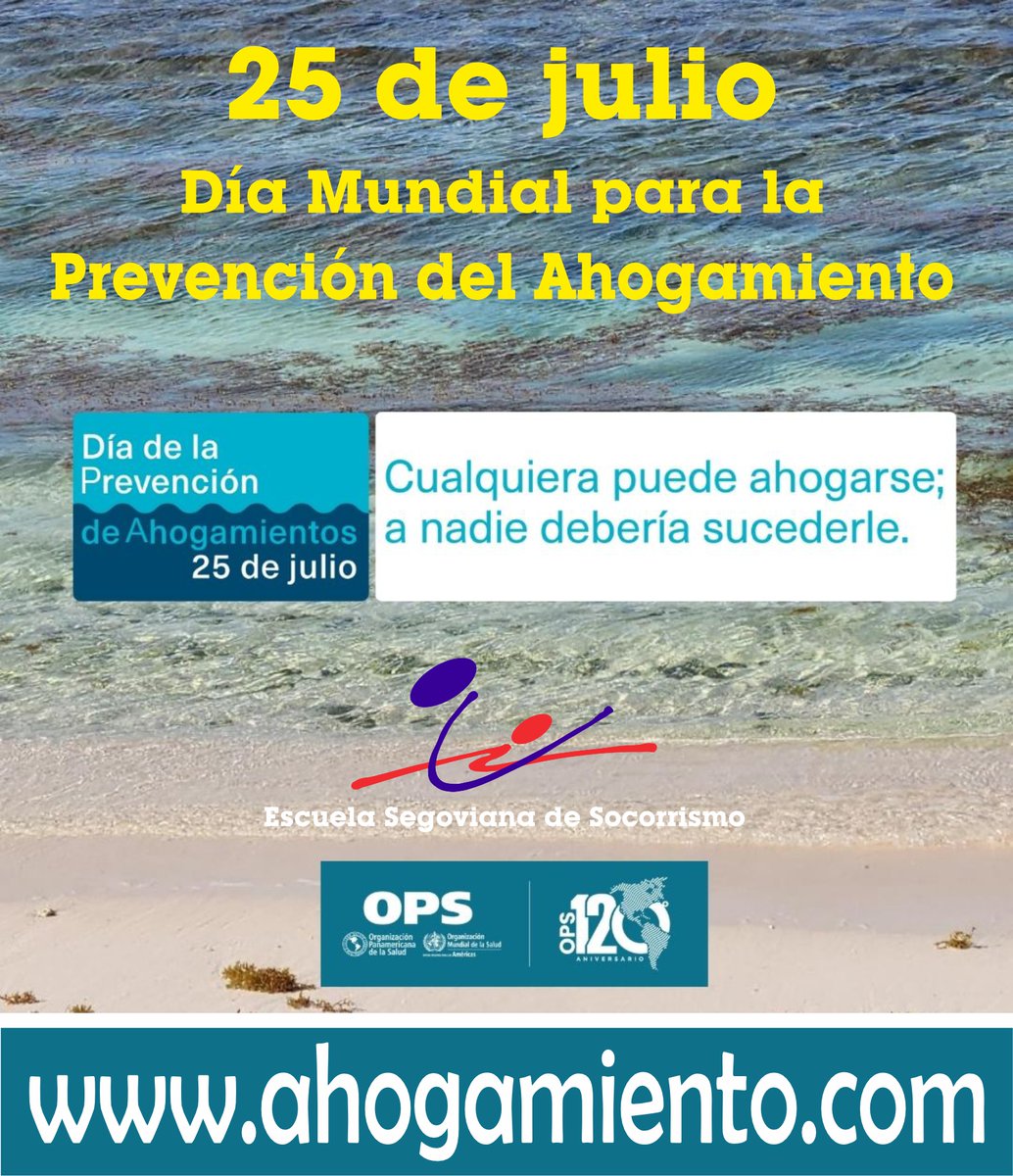 Ahogamiento's tweet photo. Todos podemos sufrir un #Ahogamiento, pero a nadie debería sucederle. Se precavido en el agua y cuida de los tuyos. #DrowningPrevention #DiaMundialAhogamiento https://t.co/28cFuZ5Orc