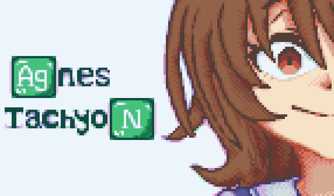 She thought she was him 😭😭🙏🙏

#pixelart #ドット絵 #umamusume #ウマ娘 #AgnesTachyon