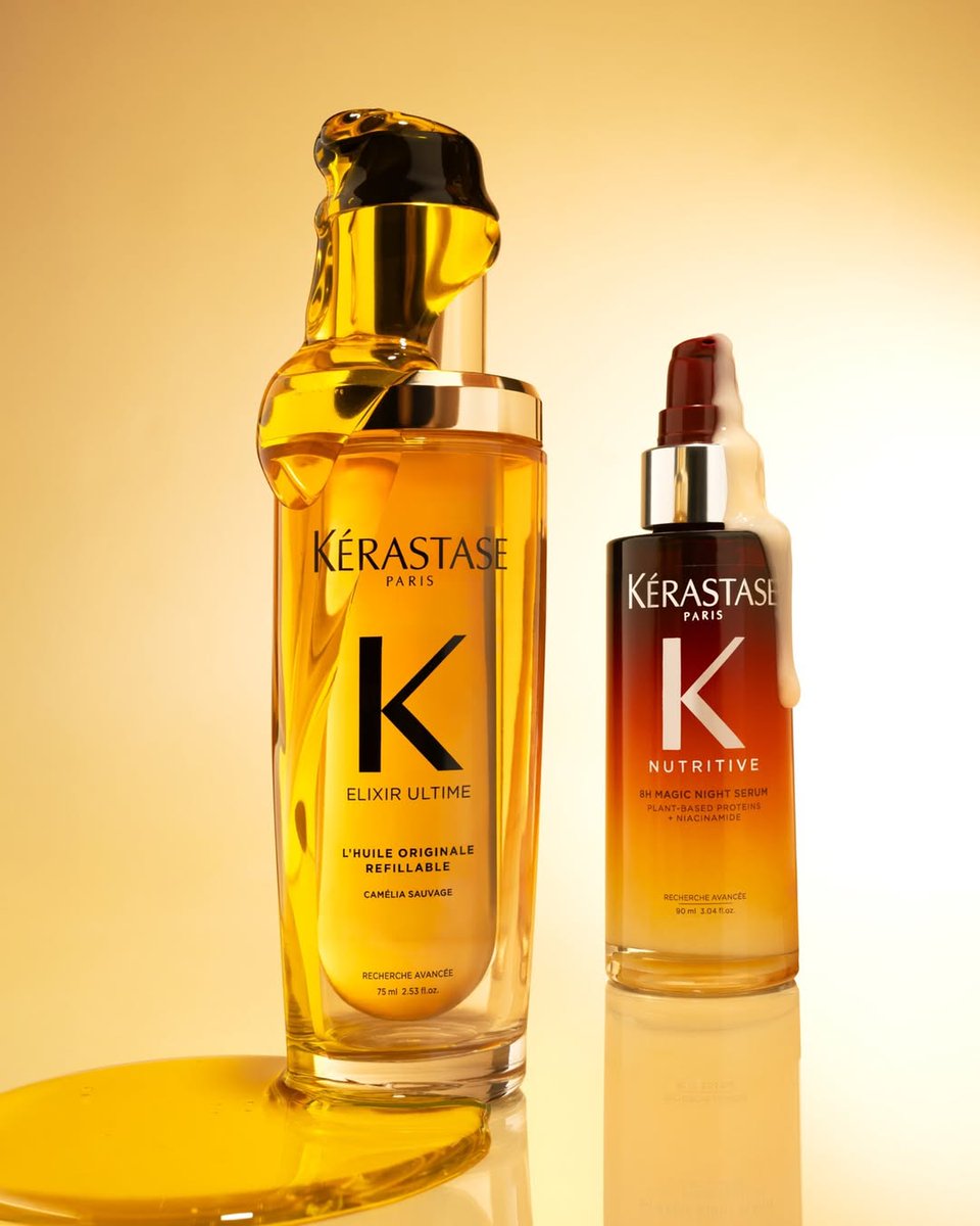 Start your hair styling routine with our Elixir Ultime for your shiniest and smoothest hair. ☀️ 

End your day with 8H Magic Night Serum to hydrate and detangle hair while you sleep.

Shop these iconic bestsellers: spr.ly/60164sTLp

#KerastaseUSA