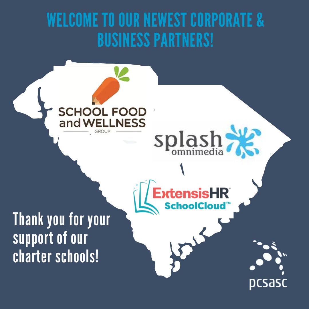 At the Public Charter School Alliance of South Carolina, we thoughtfully engage partners that strategically connect our member schools to the resources they need to thrive. 

Thank you to our new corporate and business partners! Welcome to the South Carolina charter family!