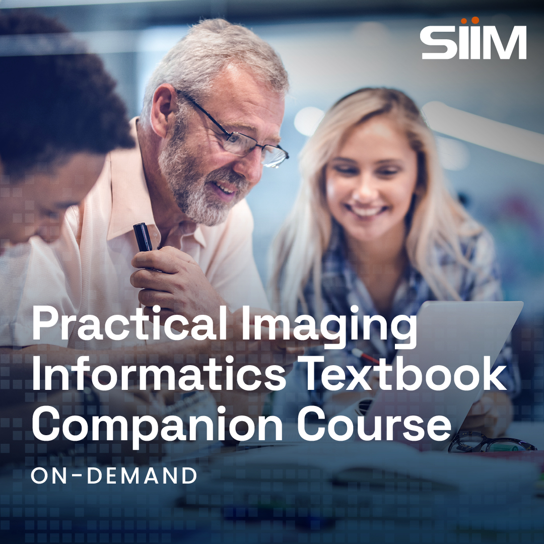 SIIMTraining's tweet image. The Practical Imaging Informatics Companion On-Demand course is aligned with the PII 2nd edition textbook to cover key topics:
+ Imaging Interpretation & Support
+ Work Environment & User Training
+ Operations
+ Project Management
Earn 17 HR #SIIM IIP CE
vist.ly/3z5vf