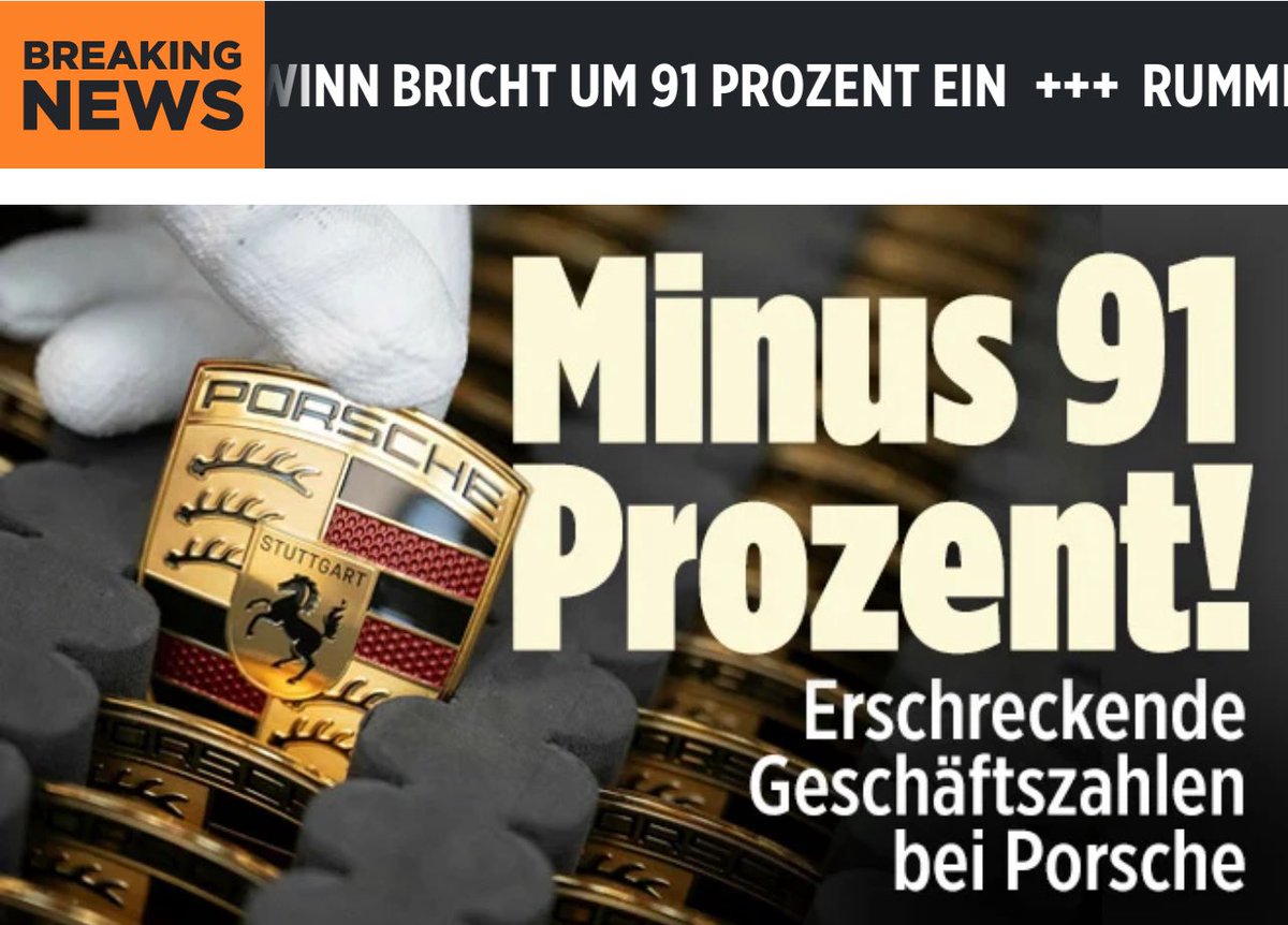 OpasWaehlenAfD's tweet image. War vor ein paar Tagen nicht zu lesen, dass deutsche Unternehmen in Deutschland Milliarden investieren wollen? Mit was für Geld? Erst VW, jetzt Porsche machen Milliarden Verluste …