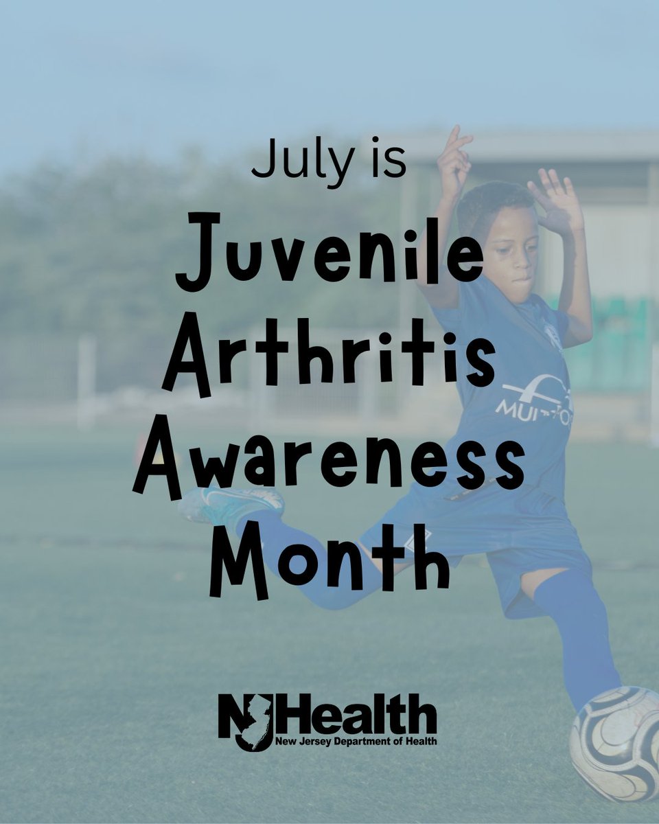 NJDeptofHealth's tweet image. There is no cure to juvenile arthritis; but with treatment, some children can go into permanent remission! Learn more: cdc.gov/arthritis/chil… #HealthierNJ #JuvenileArthritis