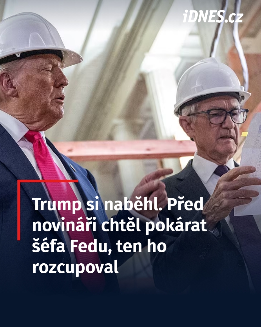 iDNEScz's tweet image. Americký prezident Donald Trump už měsíce útočí na šéfa Federálního rezervního systému (Fed) Jeroma Powella. Urážky na sociálních sítích i v rozhovorech vygradovaly ve čtvrtek, kdy se oba muži sešli osobně.
👉idnes.cz/zpravy/zahrani…