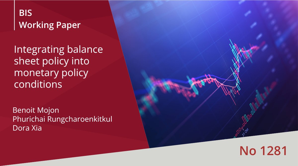 BIS_org's tweet image. A new monetary policy conditions index integrates both conventional and unconventional policy tools. It consistently measures #MonetaryPolicy over time and across regimes, capturing the role of #BalanceSheets even beyond the effective lower bound. bis.org/publ/work1281.…