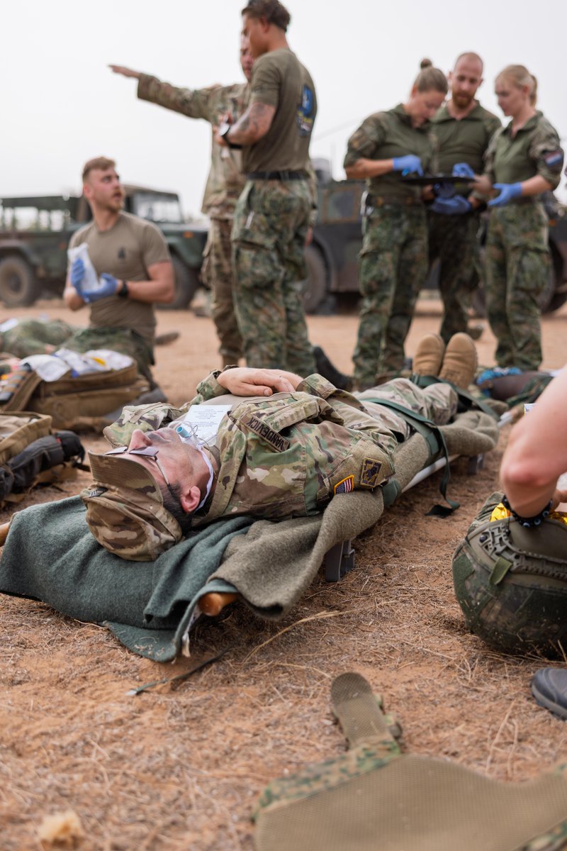A mass casualty training event with Dutch, Senegalese and U.S. forces, the U.S. Army Reserve among them, was conducted in Dodji, Senegal, in May during African Lion 2025.

📸: Sgt. 1st Class Solomon Navarro

More photos ➡️ spr.ly/6006fGTQA