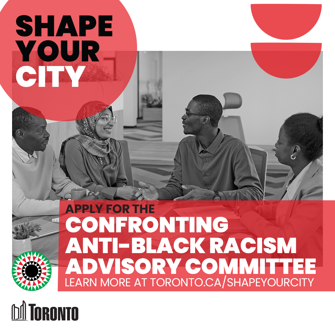 TorontoCouncil's tweet image. Are you a youth or elder member who represents the wisdom of Black communities? Apply today to join the Confronting Anti-Black Racism Advisory Committee:
secure.toronto.ca/pa/decisionBod…
#tocouncil