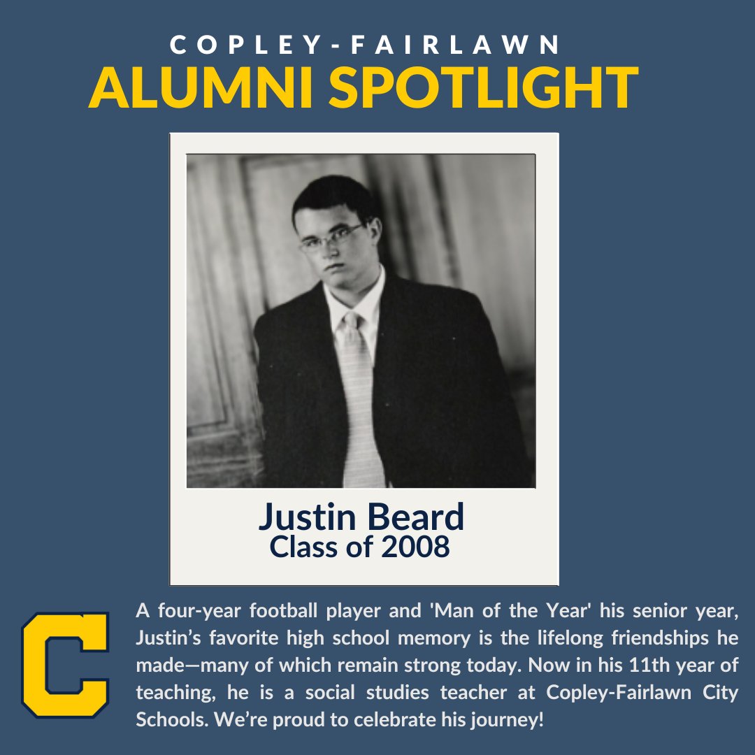 Celebrating the Journeys of Copley-Fairlawn Alumni!

From early days in our classrooms to making an impact beyond our schools, our alumni continue to inspire us all.

We’d love to hear your story—use the link below to share your experiences and photos:
ow.ly/JnOU50Vf5kg
