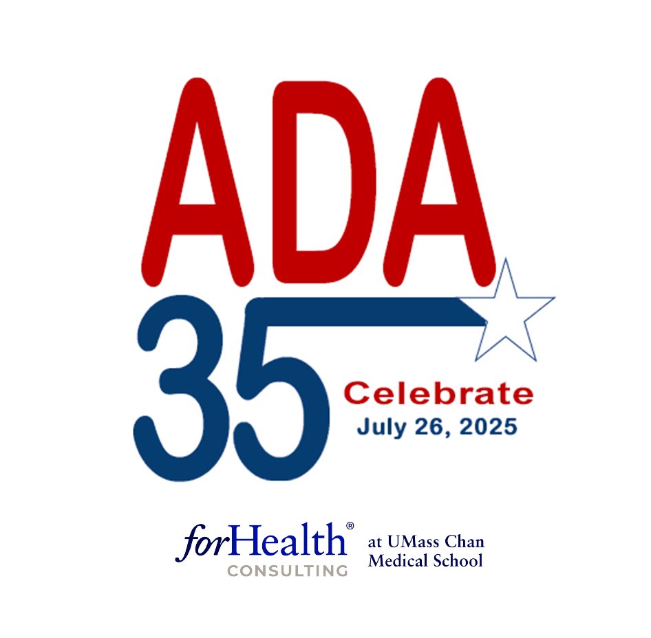 ForHealth Consulting at UMass Chan (@forhealthcnsltg) on Twitter photo ForHealth Consulting celebrates 35 years of the Americans with Disabilities Act (ADA), signed into law on 7/26/90.
We're proud that our work promotes equity & inclusion for those w/ disabilities, including advancing employment & healthcare. #ADA35 #ThanksToTheADA <a href="/ADANational/">ADA National Network</a> ForHealth Consulting celebrates 35 years of the Americans with Disabilities Act (ADA), signed into law on 7/26/90.
We're proud that our work promotes equity & inclusion for those w/ disabilities, including advancing employment & healthcare. #ADA35 #ThanksToTheADA <a href="/ADANational/">ADA National Network</a>