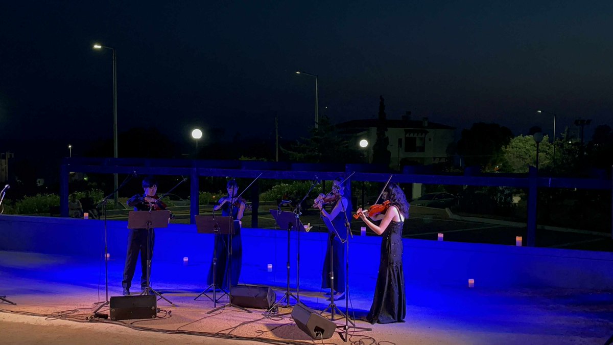 On 19 July , Fumi Nishida, Naotaka Sato, Korina Tragka &amp; Ekaterina Schwarz—stunned us with virtuosity &amp; expression at LagonisiMusicArtFestival under the stars, with the Saronic Gulf as their stage. 🇦🇹🇬🇷✨
#LagonisiMusicArtFestival #AustriaMeetsGreece #10AustrianGreekMusicSummer