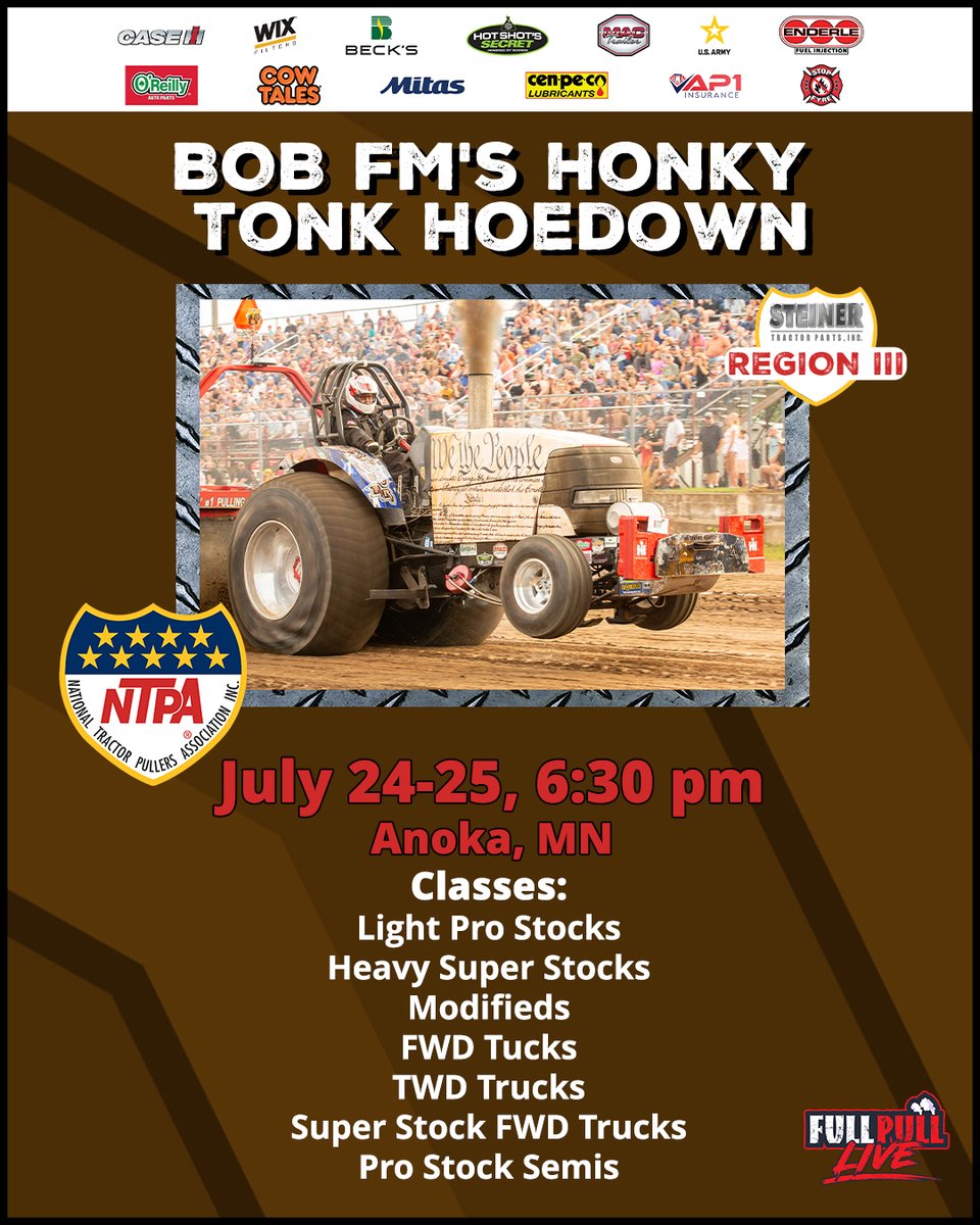 NTPApull's tweet image. We have four horsepower 🐎 filled events going down tonight!! 🚜 💨 Can't make it? Watch select events on fullpull.live! 🔥 #fullpull #horsepower #pulling