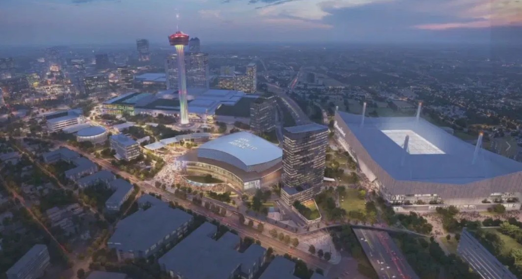 BREAKING NEWS: Spurs unveil $1 billion commitment for new arena and downtown development in San Antonio. bit.ly/44ZS2NS