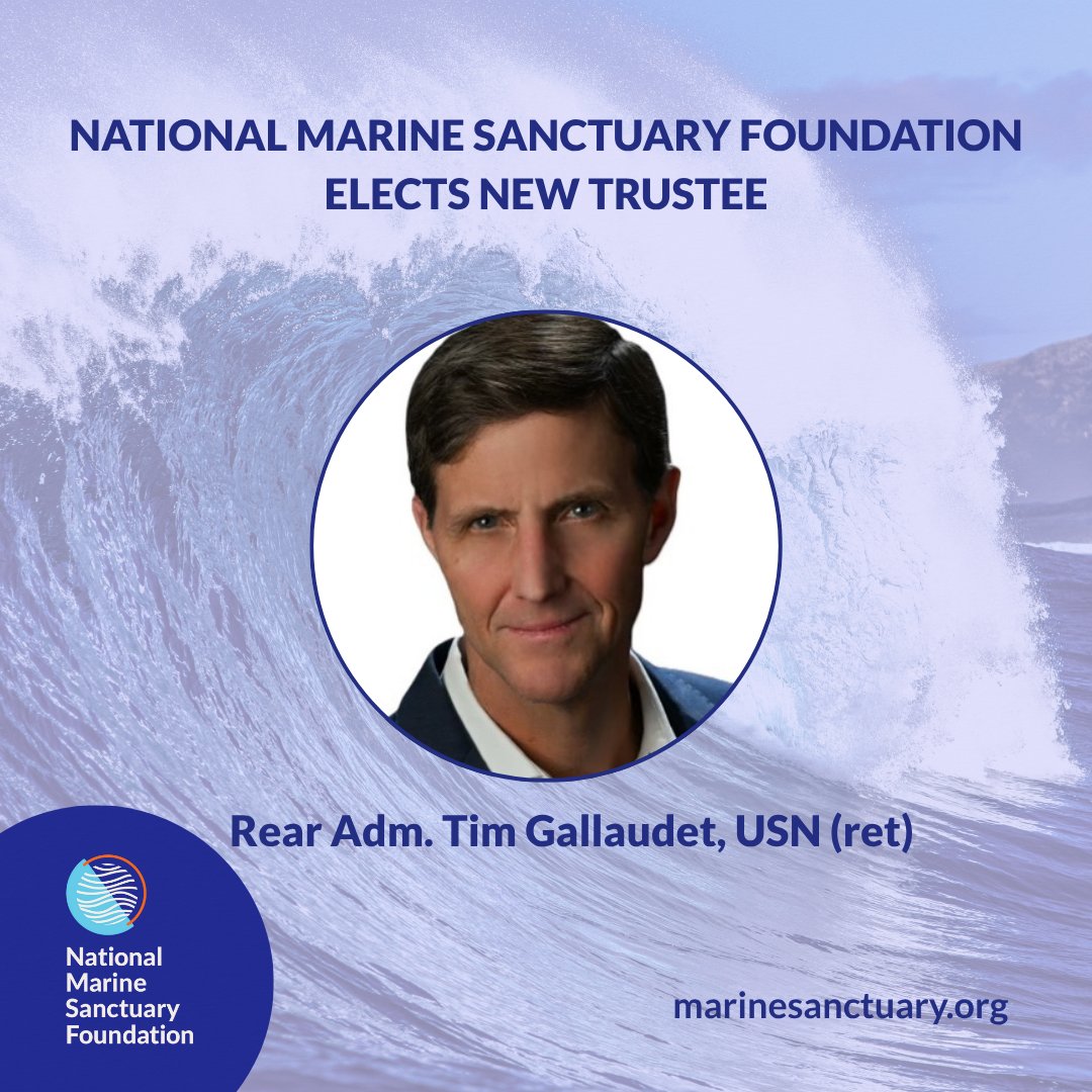 National Marine Sanctuary Foundation (@marinesanctuary) on Twitter photo The National @MarineSanctuary Foundation proudly announces the appointment of <a href="/GallaudetTim/">Tim Gallaudet</a> to our Board of Trustees!
Adm. Gallaudet is a visionary strategist in building connections to bring together different sectors towards common missions. Read more: ow.ly/SxLa50Wvf8J The National @MarineSanctuary Foundation proudly announces the appointment of <a href="/GallaudetTim/">Tim Gallaudet</a> to our Board of Trustees!
Adm. Gallaudet is a visionary strategist in building connections to bring together different sectors towards common missions. Read more: ow.ly/SxLa50Wvf8J