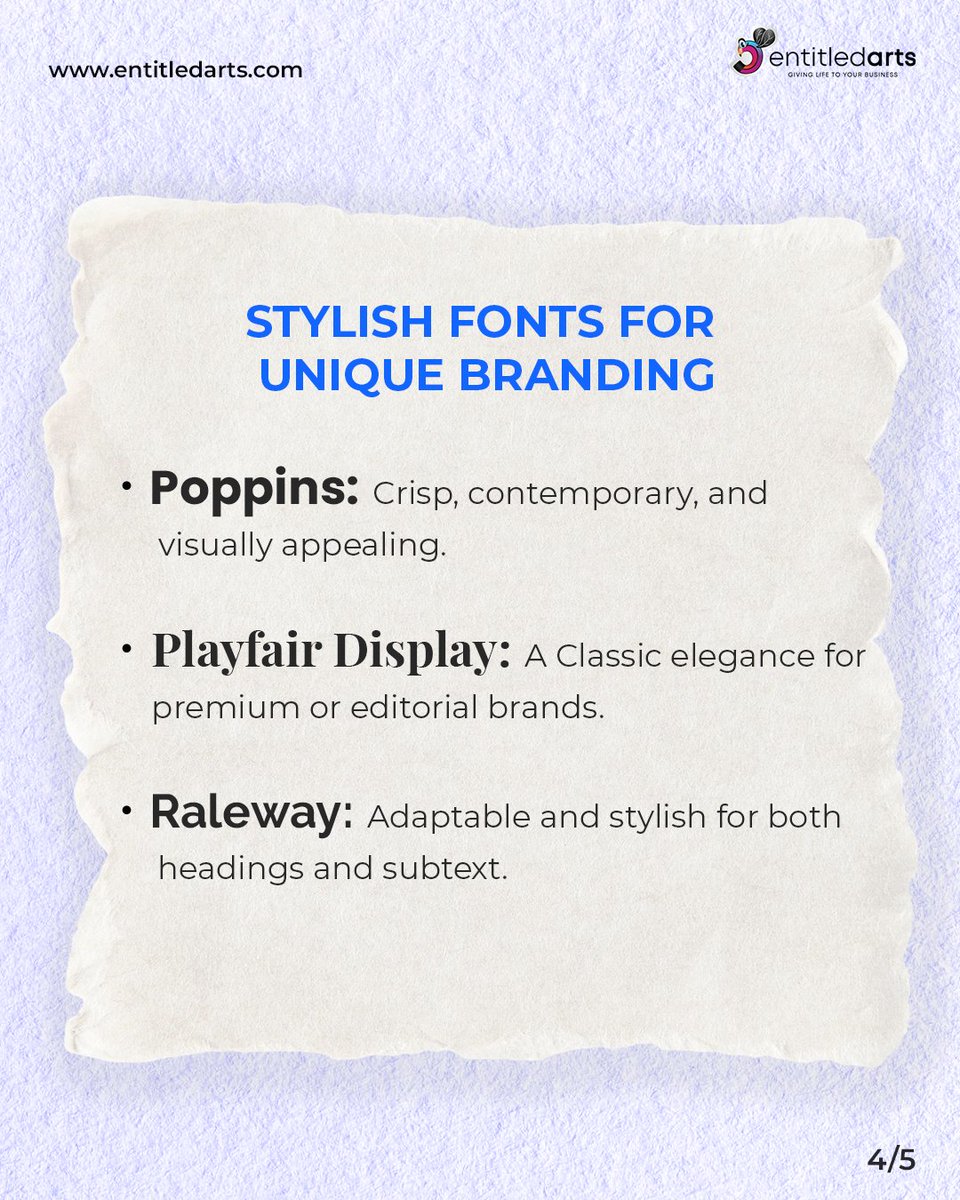 Entitledarts's tweet photo. Typography defines your brand's personality. 

Access a vast library of high-quality FREE Google Fonts to elevate your designs!

#typographymatters #freegooglefonts #fonts #fontsmatter #brandpersonality #googlefonts 
#costeffectivedesign #uxdesign #creativebranding #entitledarts https://t.co/jYAfteT0tx