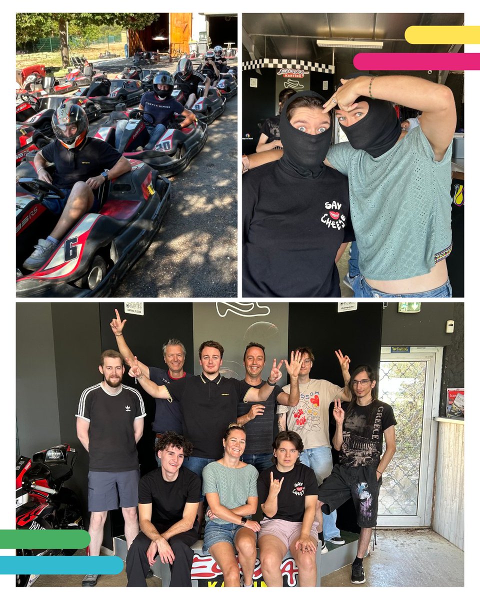 EmitySignage's tweet image. Hier, toute l'équipe s'est retrouvée pour passer un bon moment juste avant (ou après) les vacances !  Nous avons débuté la journée par une belle session de karting chez Elceka à Grabels. Pour la soirée, nous nous sommes retrouvés tous ensemble au bord de la plage🍤