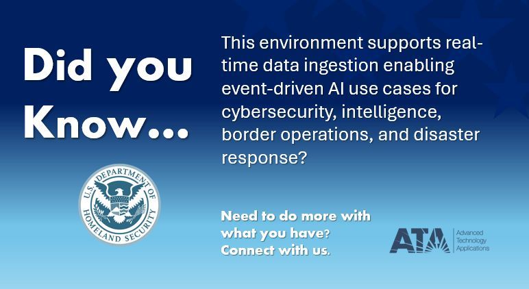 #Data #AI #ArtificialIntelligence #DHS #DHSHQ #USCG #CBP #USCIS #TSA #FEMA #USSS #CISA #FLETC #ICE #Platform #ReadyNow #GovernmentOwned #ATO #DataScience #Analytics #Experimentation #Testing #COTS #GOTS