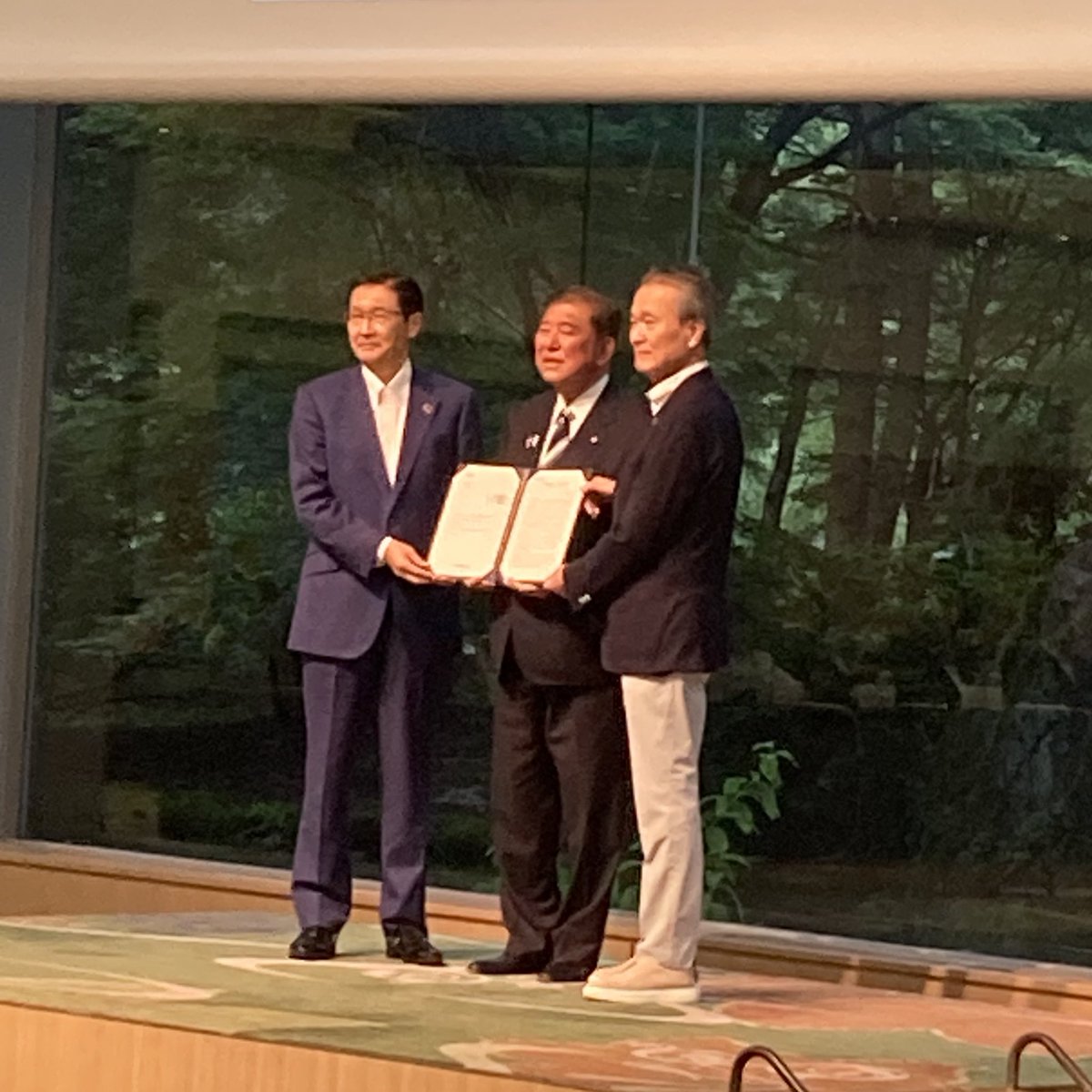 経団連夏季フォーラムに参加し、経済界の皆さまと意見交換させていただきました。