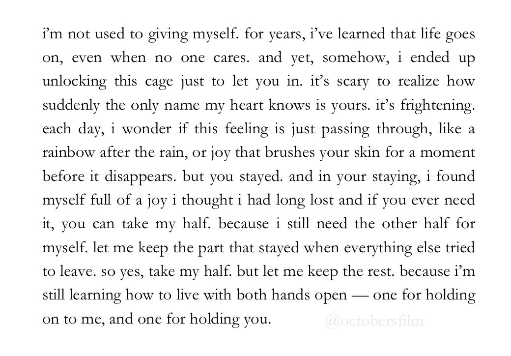 take my half (i need some love left for me too)