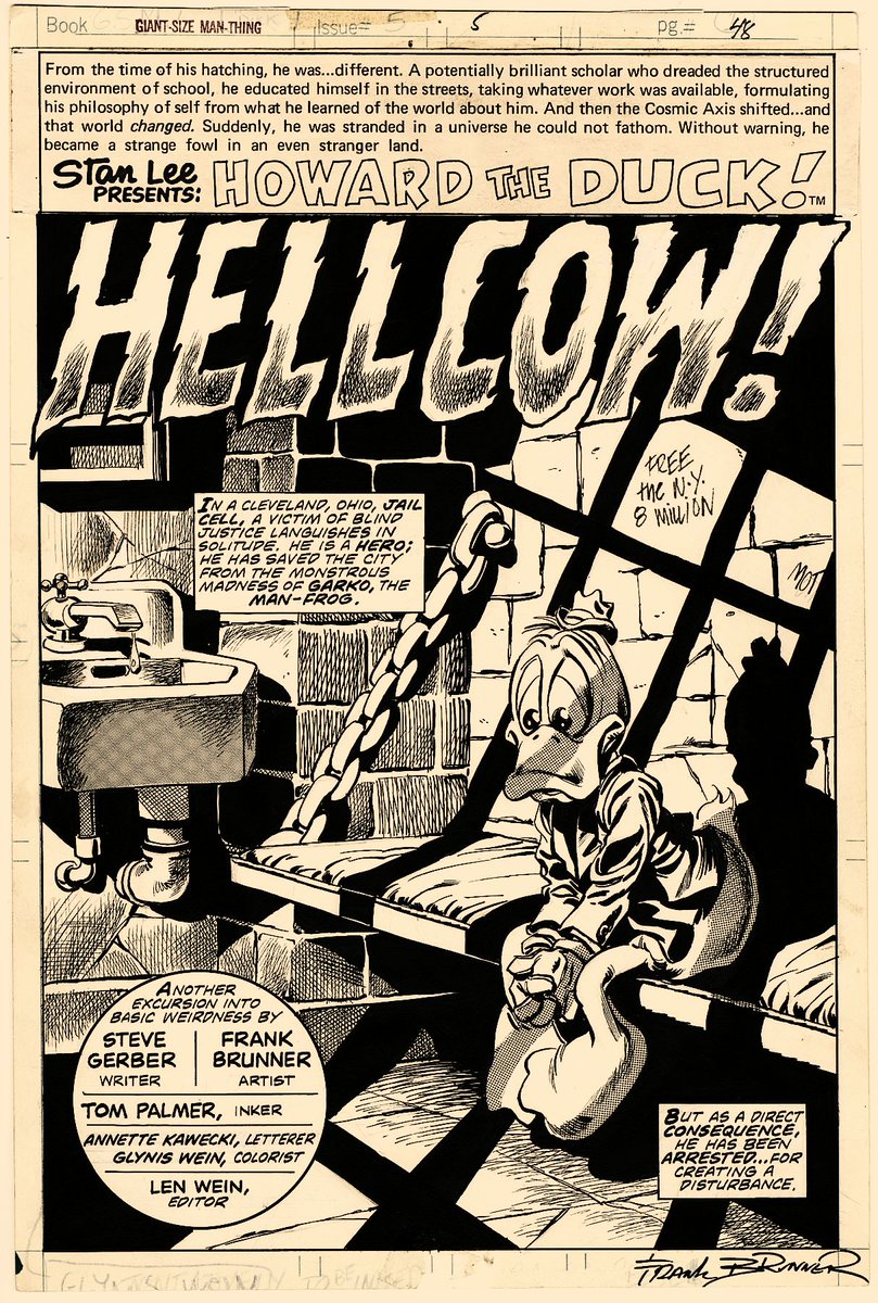 Frank Brunner, Giant-Size Man-Thing #5 (1975)
HELLCOW?! If I become one can I get my own page on Kiwifarms?