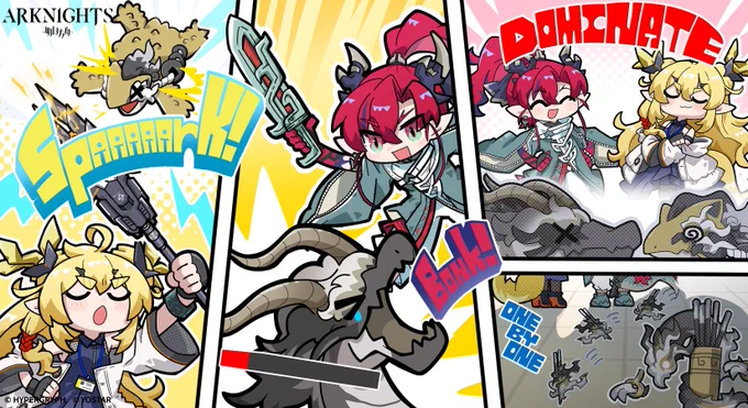 アークナイツEN版(@ArknightsEN)にて、SIDE STORY「相見歓/Such is the Joy of Our Reunion」の攻略マンガを描かせていただきました。後半戦に差し掛かってきましたが、イベントのお供によろしくお願いします🦒
#Arknights #Yostar 
