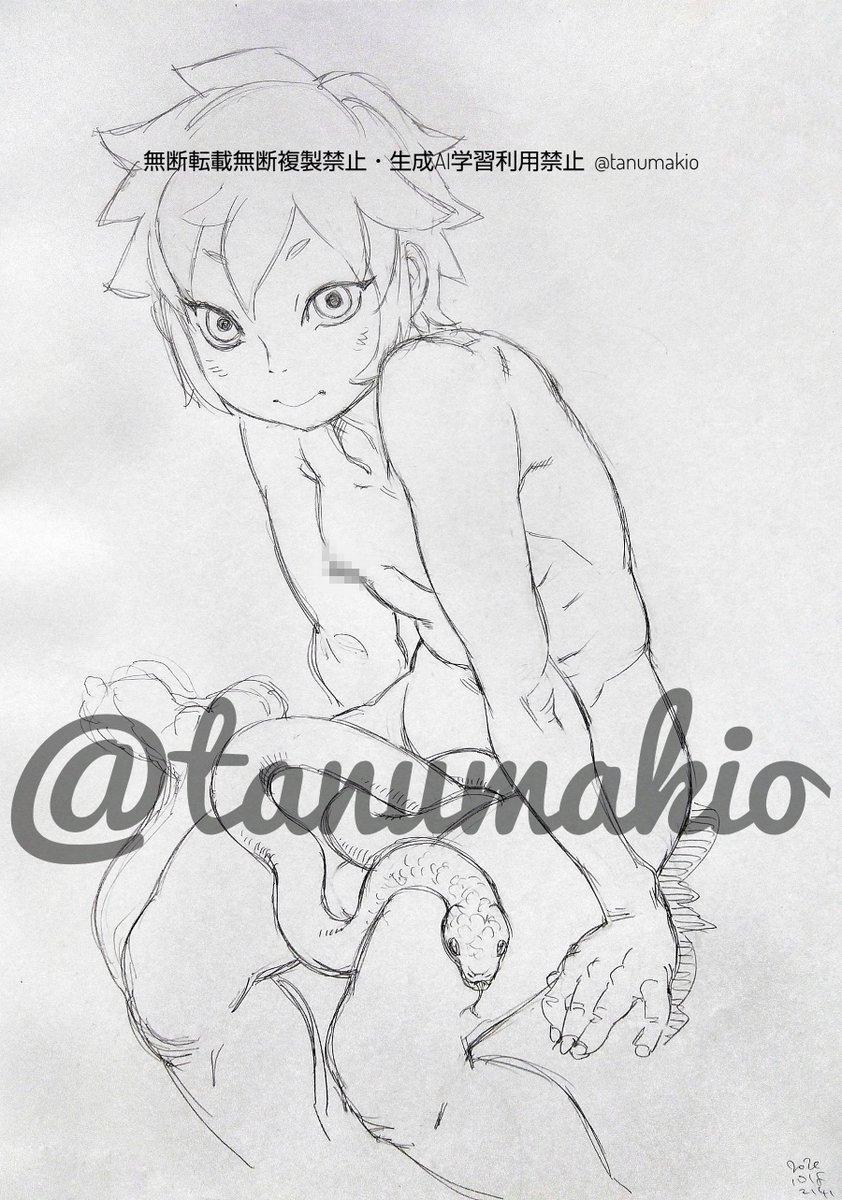 今日は🔩の🐍の誕生日だそうで昔描いた🐍上げておきます🥷 